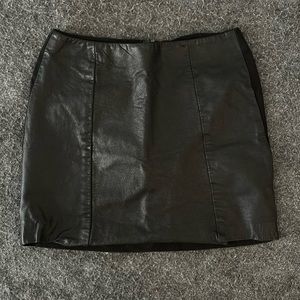 DKNY Leather Skirt Size 2